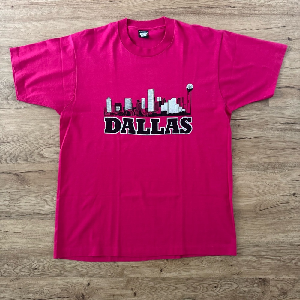 80’s Dallas Texas Screen Stars Single Stitch XL Crewneck Tee